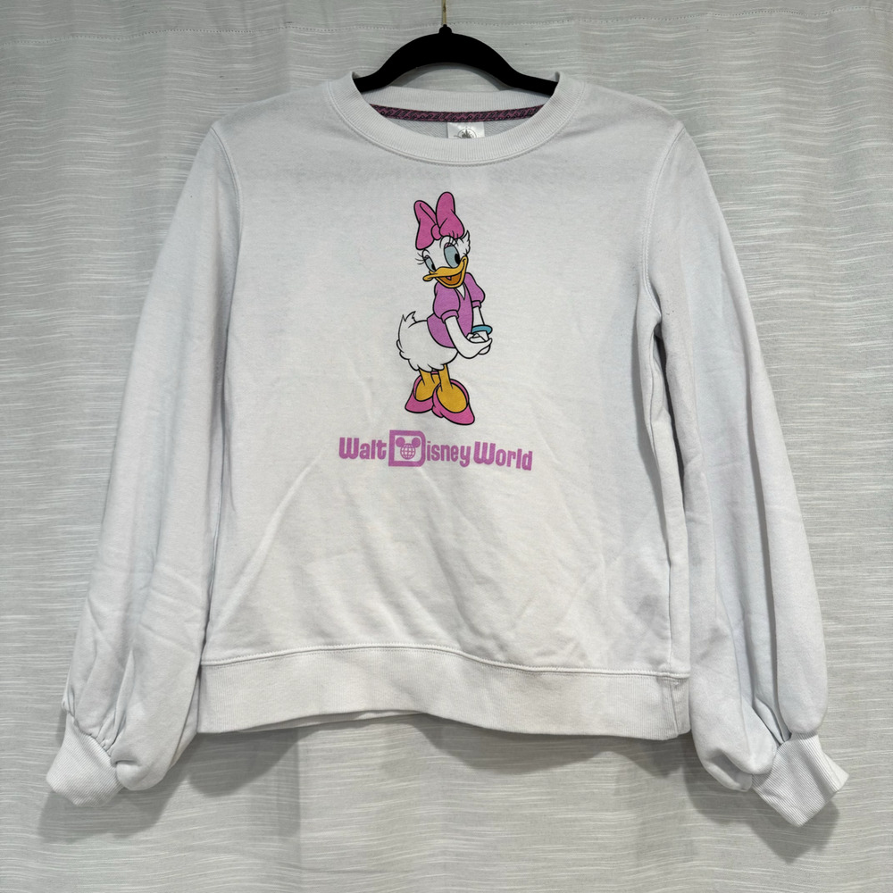 Daisy Duck Shirt Disneyland/Disney Character Sweatshirt Pullover Women Size XS